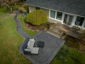 random stone & cobblestone concrete stamping tillamook
