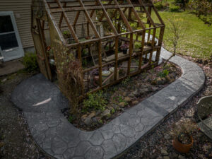 random stone & cobblestone concrete stamping tillamook
