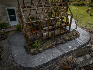 random stone & cobblestone concrete stamping tillamook