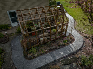 random stone & cobblestone concrete stamping tillamook
