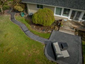random stone & cobblestone concrete stamping tillamook