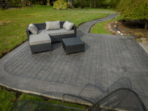 random stone & cobblestone concrete stamping tillamook
