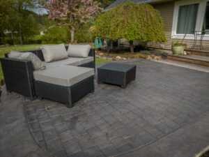 random stone & cobblestone concrete stamping tillamook