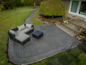 random stone & cobblestone concrete stamping tillamook