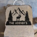 concrete engraved sign