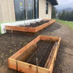 floating concrete steps exposed aggregate
