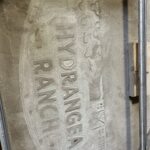 concrete engraved sign