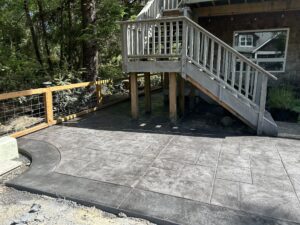 ashlar slate concrete stamping manzanita oregon