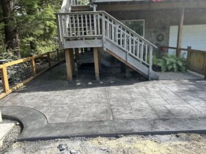 ashlar slate concrete stamping manzanita oregon