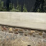 memorial concrete bench