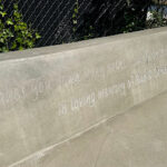 memorial concrete bench