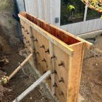 floating concrete steps exposed aggregate