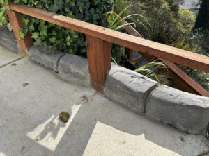 decorative concrete curb