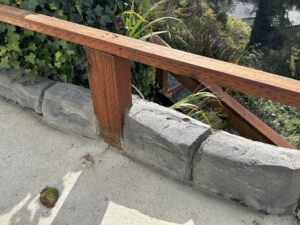 decorative concrete curb