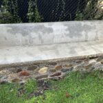 memorial concrete bench