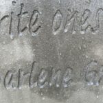 memorial concrete bench