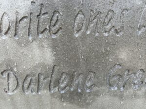 memorial concrete bench