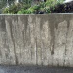 floating concrete steps exposed aggregate