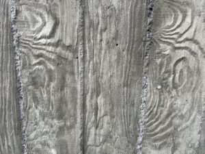 floating concrete steps exposed aggregate