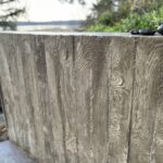 floating concrete steps exposed aggregate