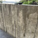 floating concrete steps exposed aggregate
