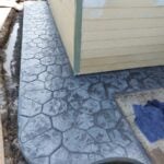 flagstone patio concrete stamping