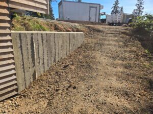 floating concrete steps exposed aggregate