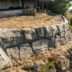 concrete retaining wall