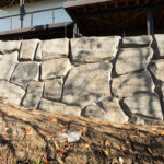 concrete retaining wall